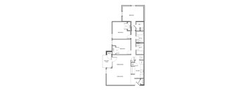 a floor plan of a 1 bedroom floor plan