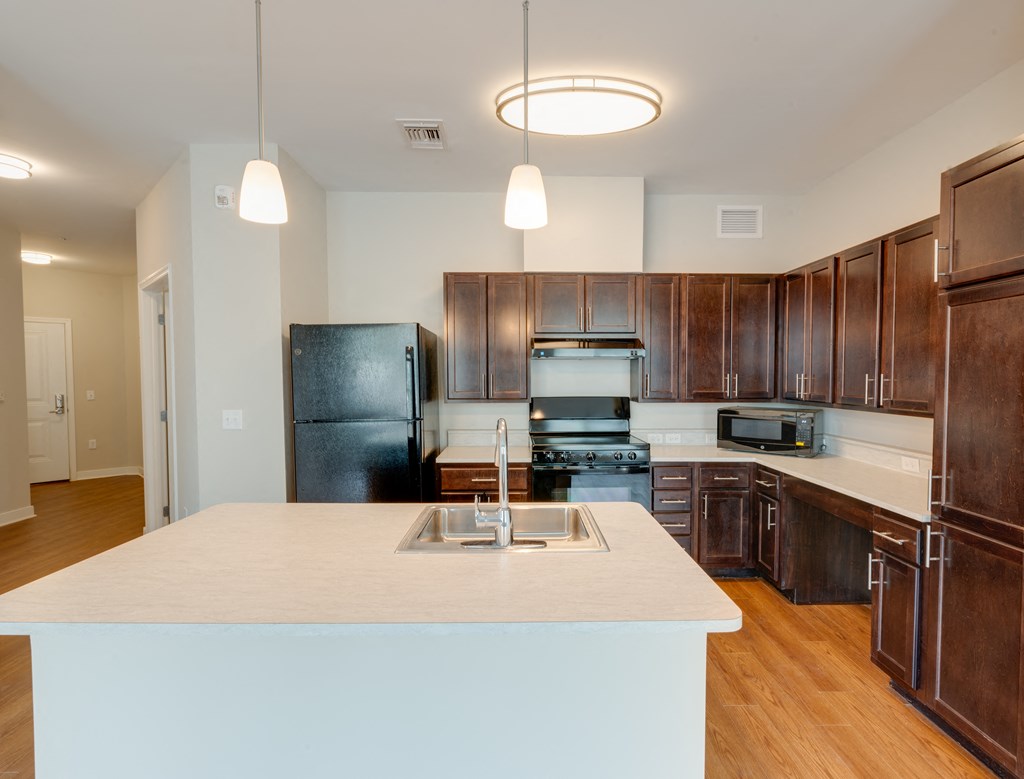 kitchen with island
