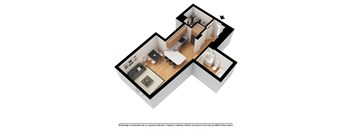 Studio 3D floor plan