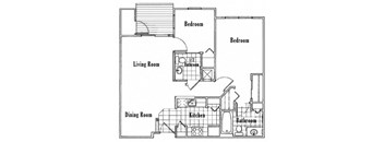 2 Bedroom 1.5 Bathroom