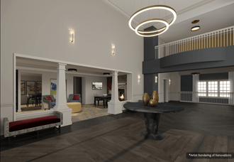 a rendering of the lobby - Photo Gallery 2