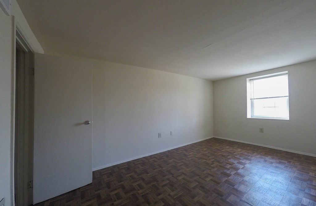 Bedroom with large windows
