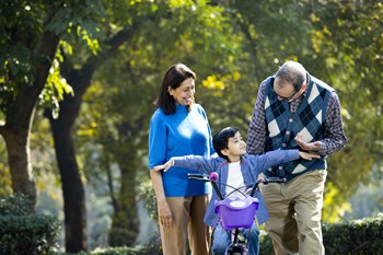 family outdoor with kid on bike - Photo Gallery 10