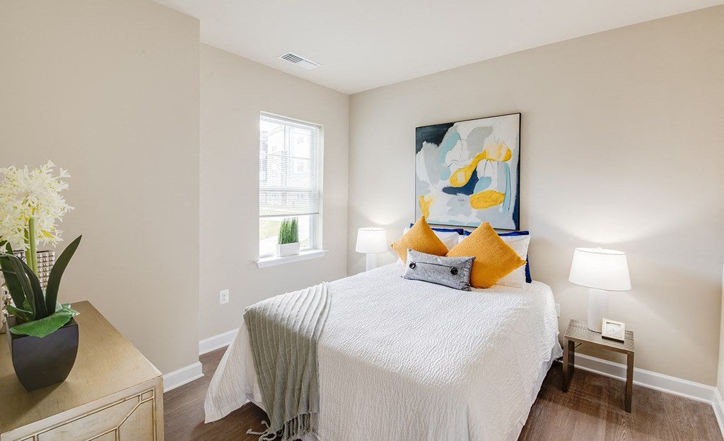 Bedroom with well-lit window