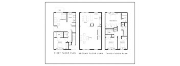 a floor plan of the first floor and second floor of a house