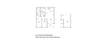 a floor plan and a diagram of a house
