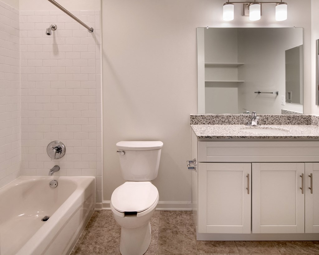 a bathroom with a toilet and a tub and a sink