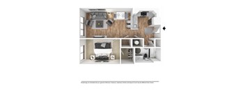 1 bedroom 1 bath floorplan