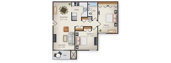 Smallwood 2 bedroom floor plan