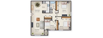 Smallwood 3 bedroom floor plan