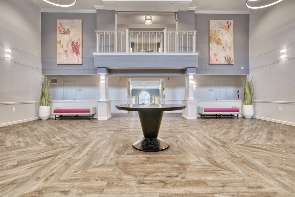 nerwly renovated lobby willow manor at fair hill farm