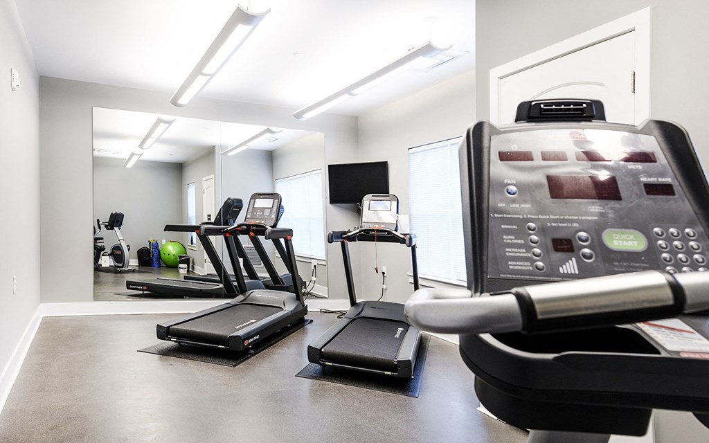 Fitness center with cardio equipment