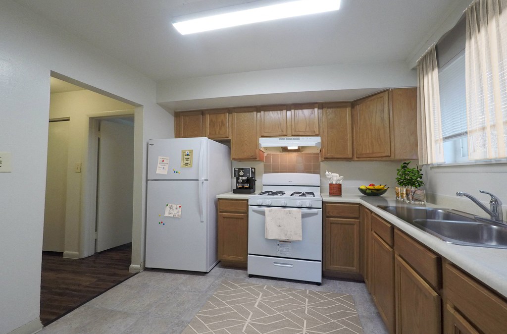 kitchen with spacious cabinets