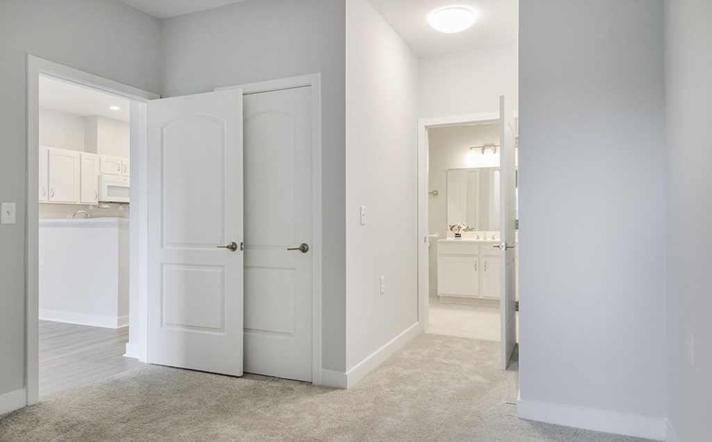 Master bedroom with bathroom