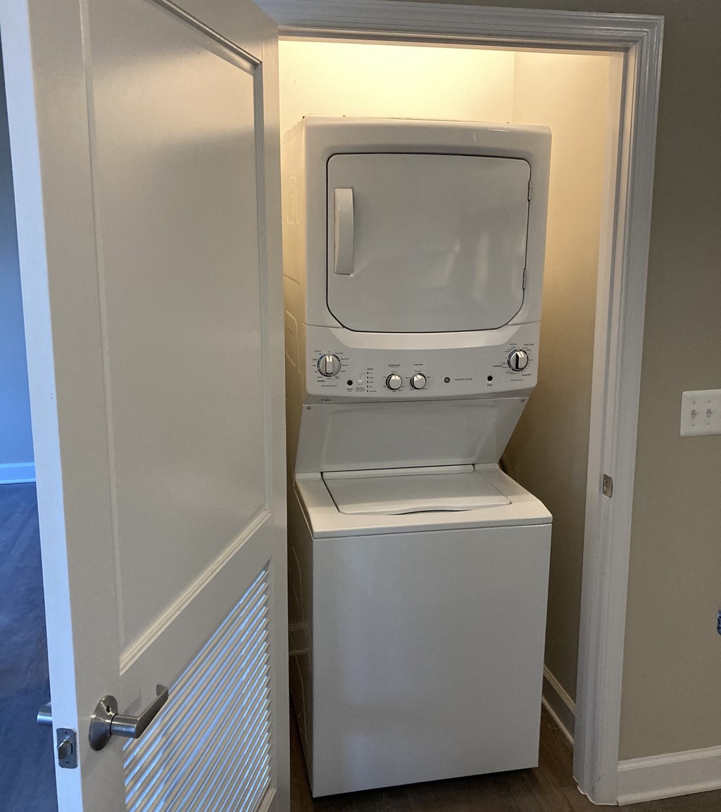 Stacked washer and dryer