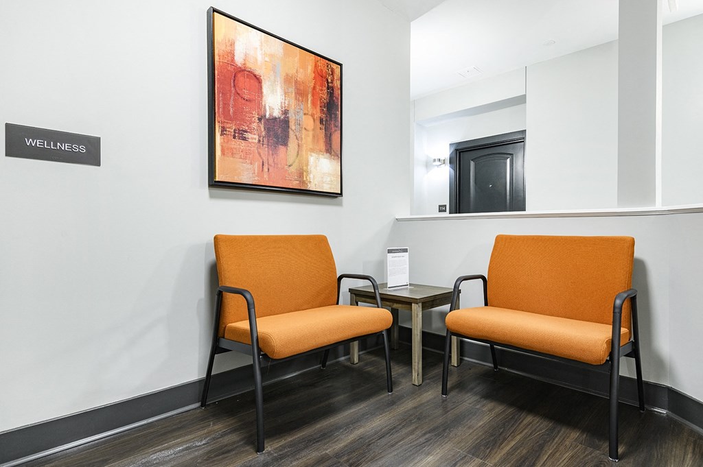 Waiting area for w
wellness room