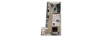 A collage of images showing a modern bathroom with a toilet, sink, and mirror.