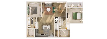 a floor plan of a 1 bedroom apartment at the biltmore apartments in dallas,