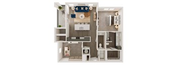 a floor plan of a 1 bedroom192 sqft apartment