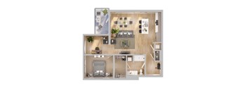 a bedroom floor plan of a 2100 sq ft apartment