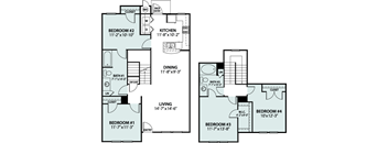 Acacia 4 Bedroom Floorplan
