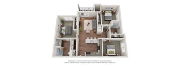 a 1 bedroom floor plan with a bathroom and a living room
