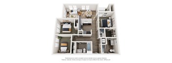 a 1 bedroom floor plan  395