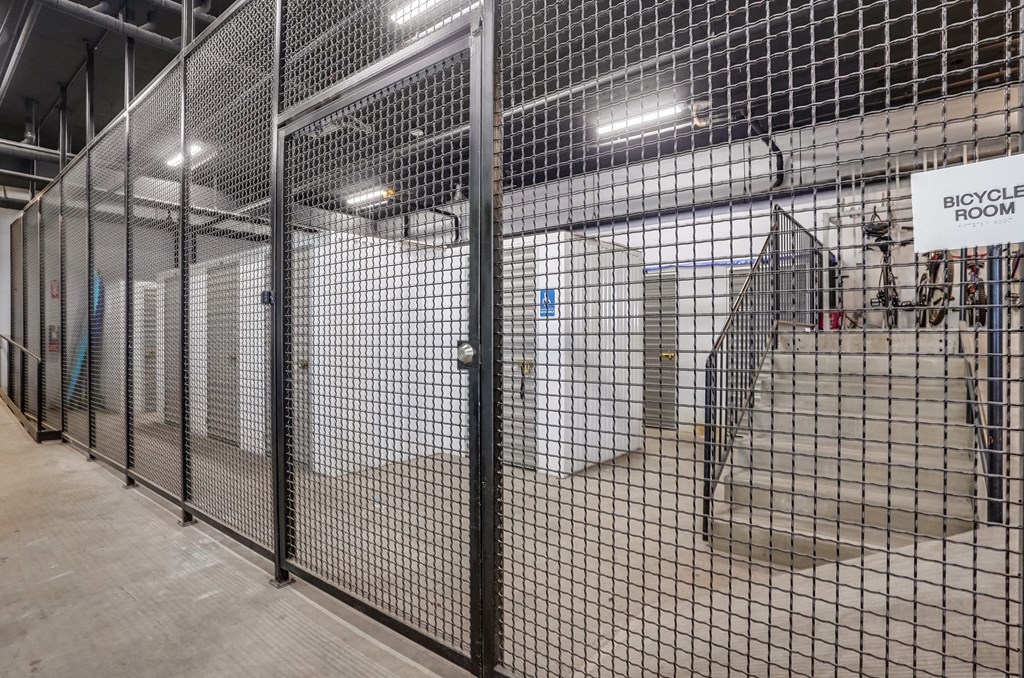 a view of the prison from the outside of the cage