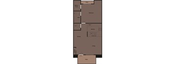 one bedroom floor plan