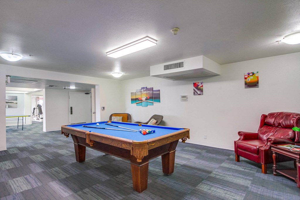 activity room with pool table