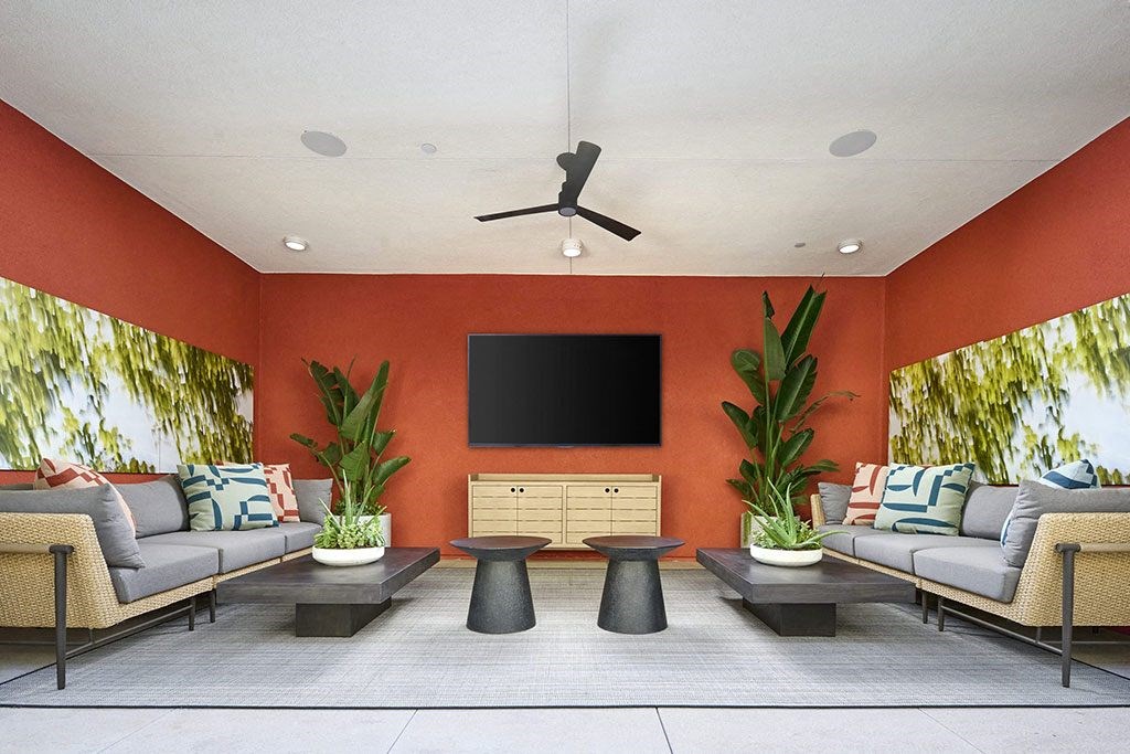Outdoor Resident Lounge at Citron Apartment Homes, Riverside, CA, 92506
