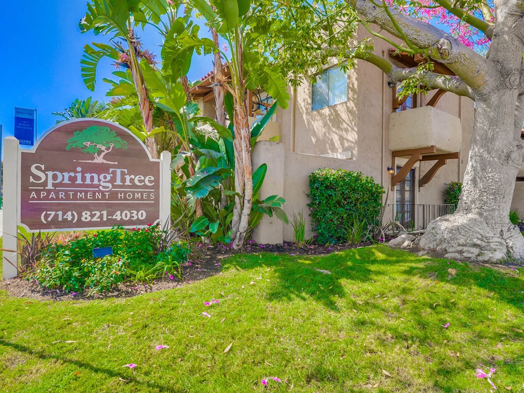 SpringTree Apartments Exterior Front Sign
