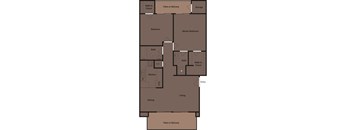 two bedroom floor plan