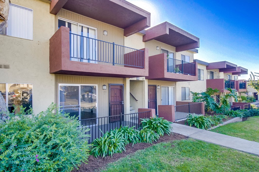 a view of the balconies at the whispering winds apartments in pearland
