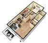 Baywind Apartments Studio Floor Plann