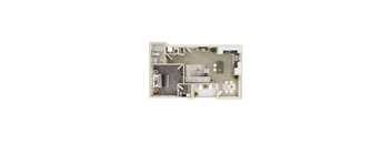 a floor plan of the apartment