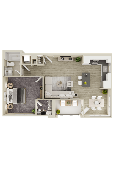 a floor plan of the apartment