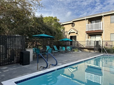 Swimming Pool at Almansor Villa Apartment Homes near Los Angeles in Alhambra, California