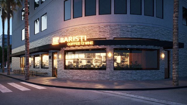 a building with a sign on the front of it