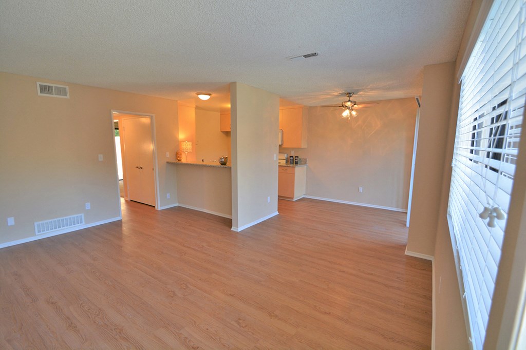 Baywind Apartment Homes Empty Apartment Living Room & Dining Room