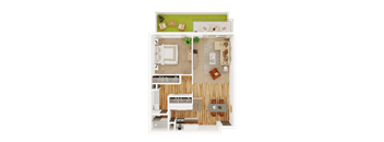 One Bedroom and One Bathroom