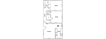 Fairmount floor plan 2Bx1.5B