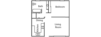 One Bedroom Apartment at Towne Centre at Orange