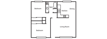 two bedroom apartment home