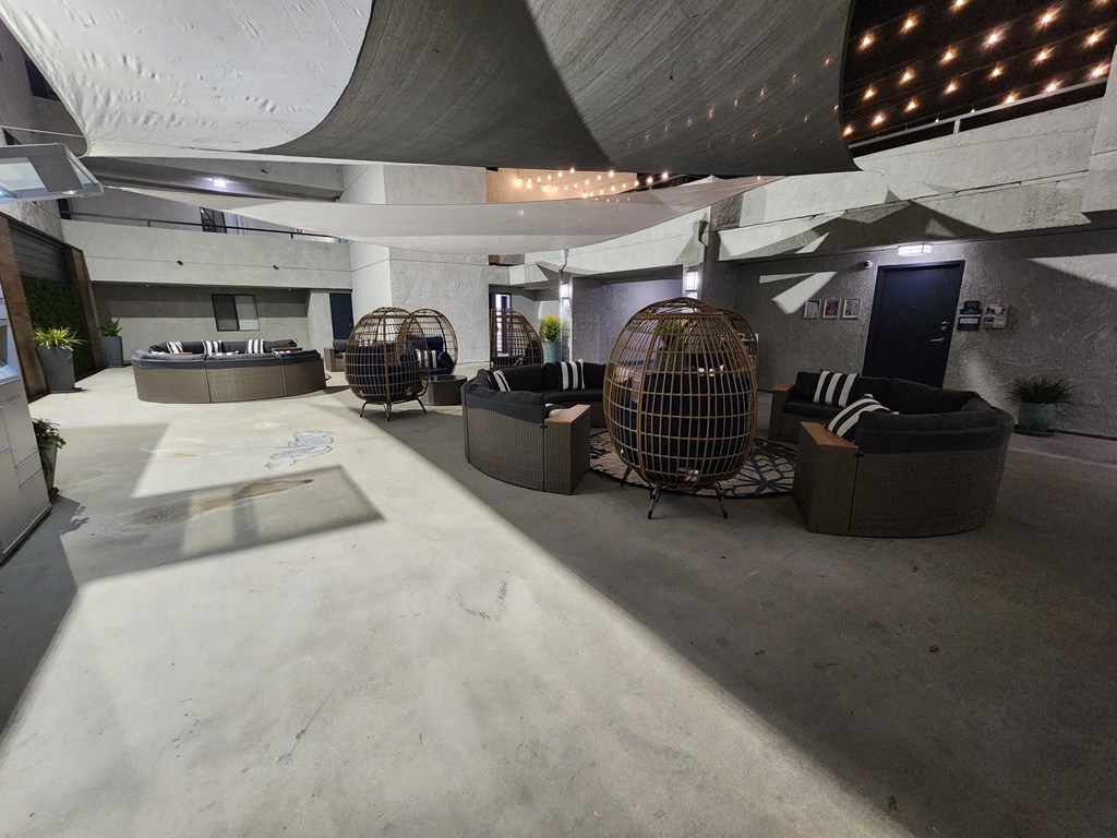 Outdoor Lounge at The Imperial Apartment Homes in Santa Ana, California.