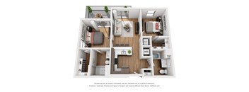 Two Bedroom Two Bathroom B1b