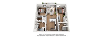 Two Bedroom Two Bathroom B2A