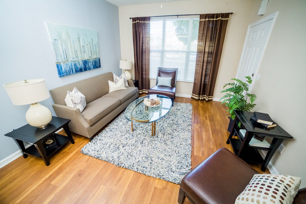 Mediterra Apartment Homes Furnished Apartment Living Room