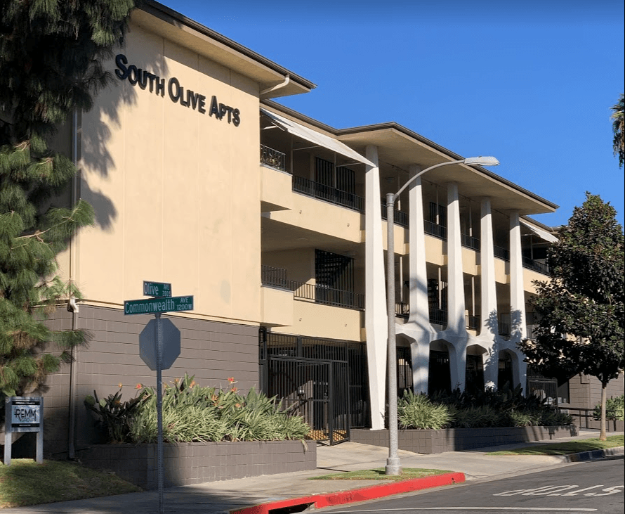 arts building on the corner of a street