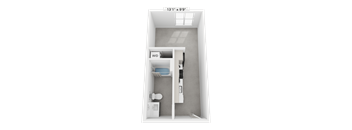 a floor plan of a small apartment